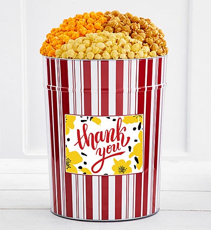 Tins With Pop® 4 Gallon Thank You Flowers
